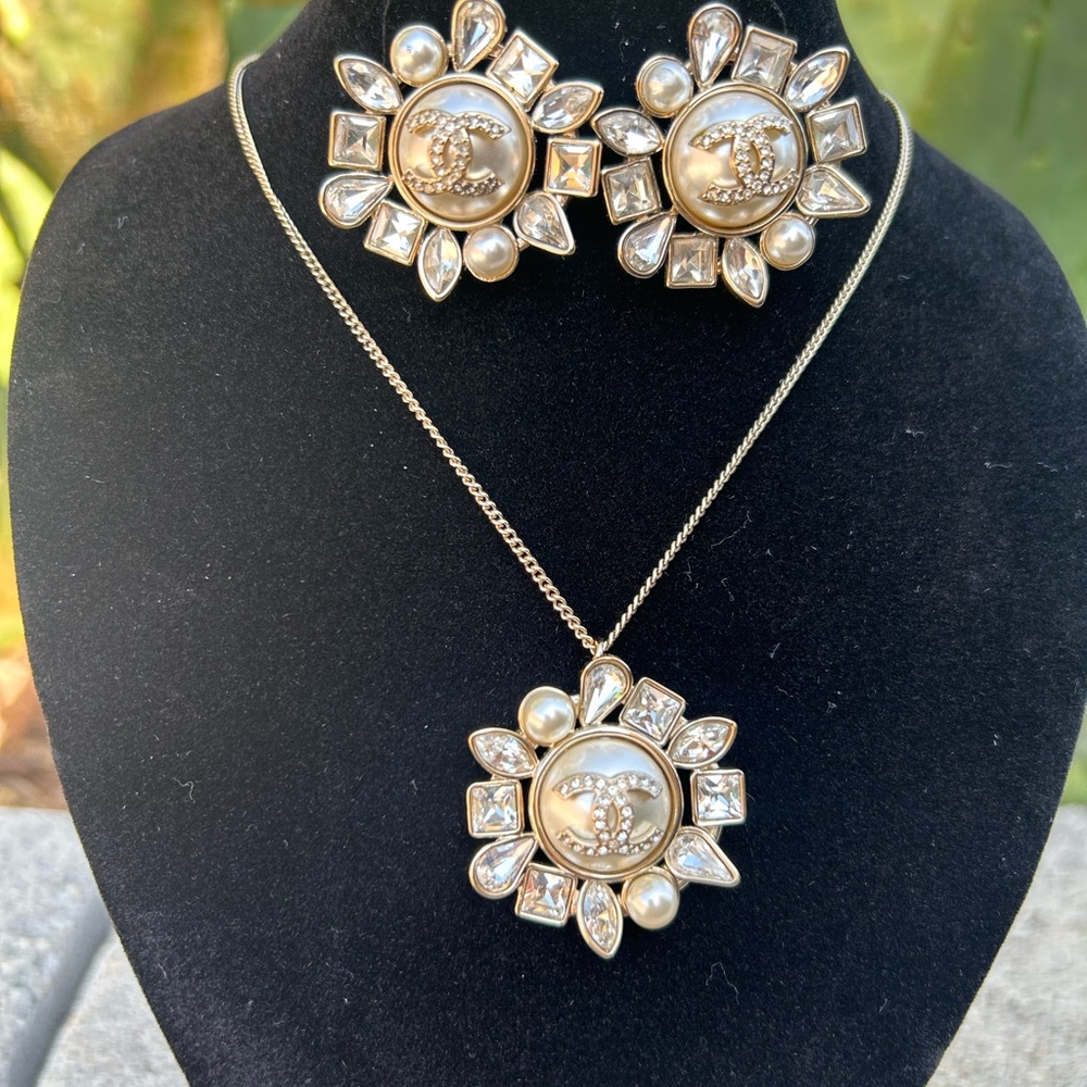 Chanel Necklace and Earring Set - Picture 5 of 5